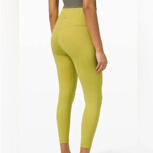 lululemon Lime Green Align High-Rise Leggings 25" Size 10